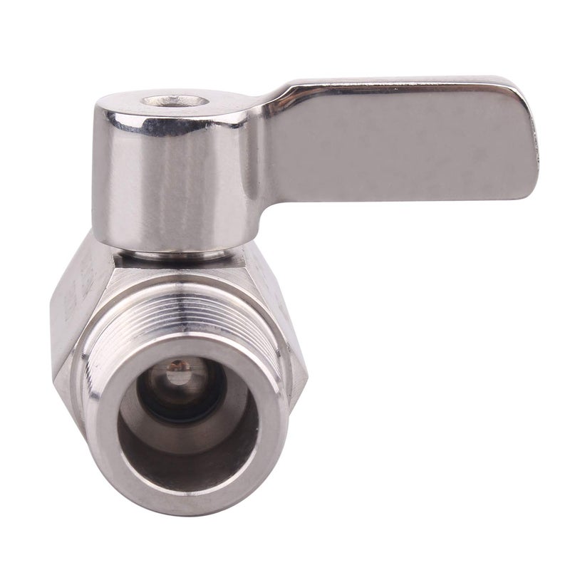 DERNORD 1/2" Stainless Mini Ball Valve Female x Male NPT Thread with Stainless Steel Handle Pack of 2 - Image 5